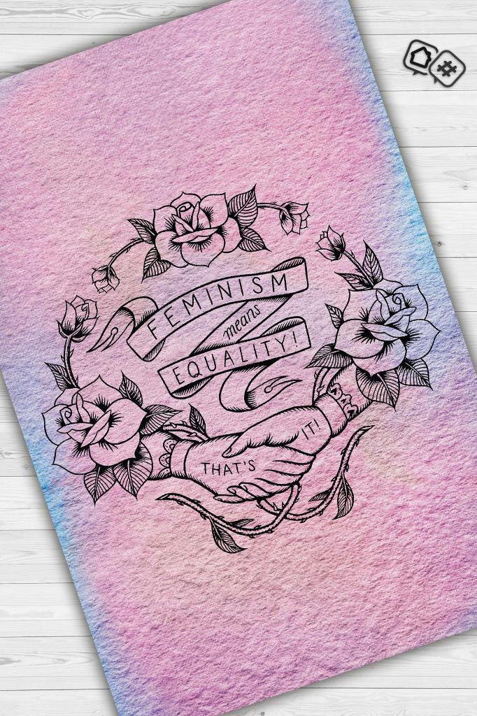 Sadece Eşitlik Dekoratif Halı