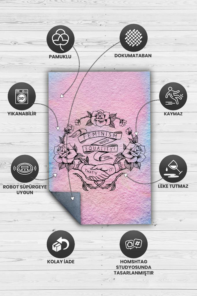 Sadece Eşitlik Dekoratif Halı