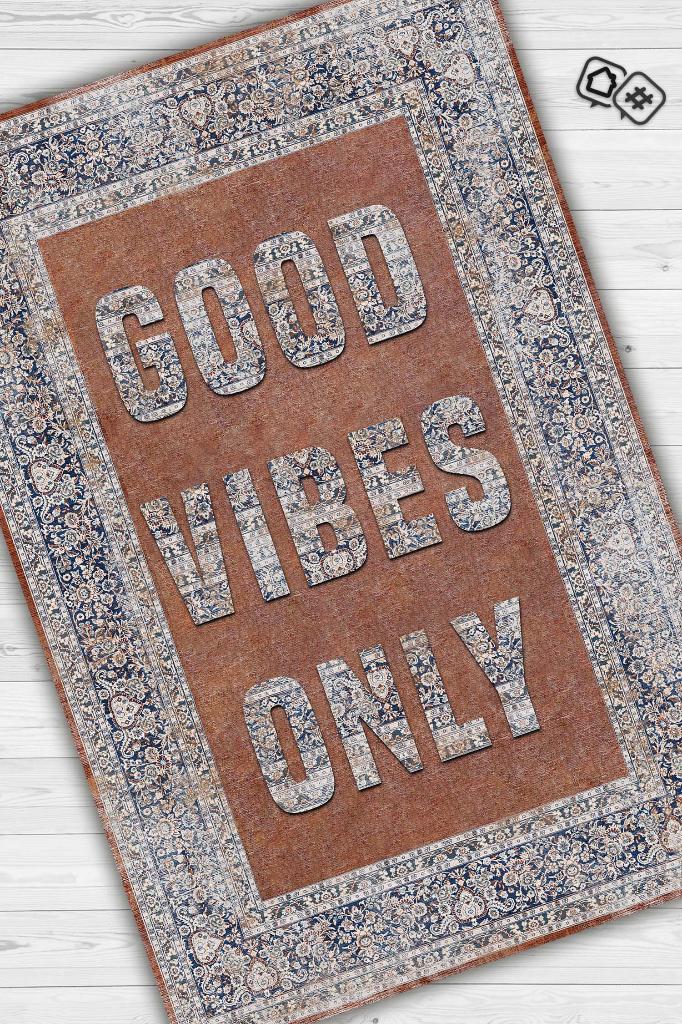 Sadece İyi Hisler Etnik Desenli Halı Geometrik Salon Halısı Çok Renkli Oturma Odası Halısı