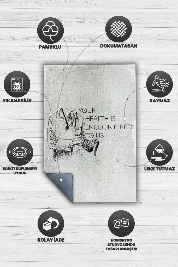 Sağlığın İçin Dekoratif Doktor Halısı