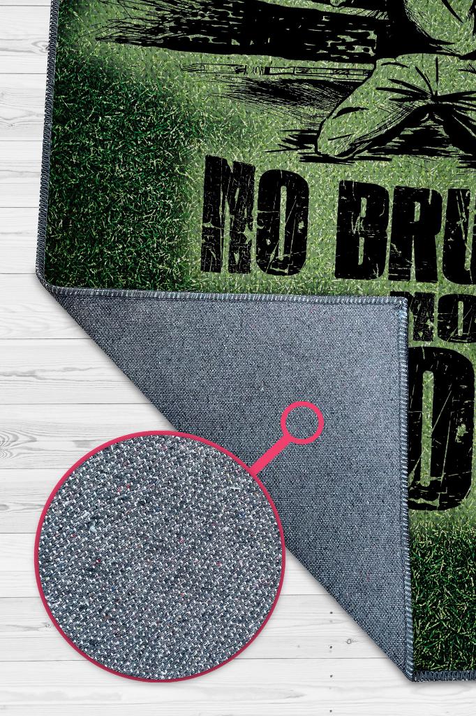 Sahadaki Zafer Çok Renkli Oyuncu Halısı Yeşil Renk Gamer Temalı Halı Pes Sever Hediye Halı