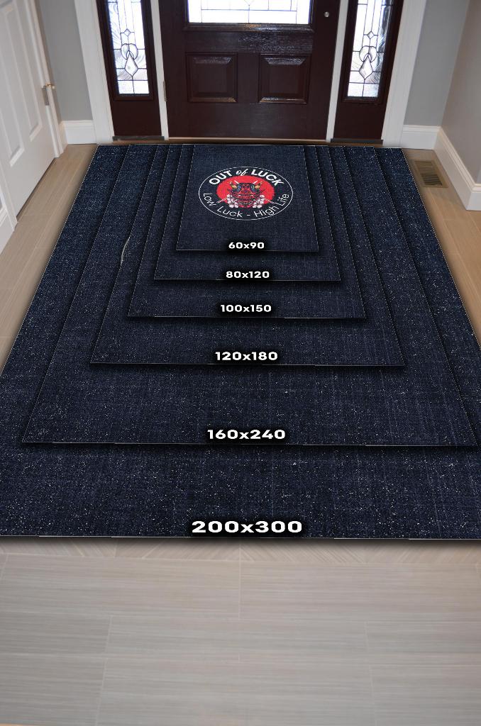 Şanssız Dokuma Tabanlı Siyah Renkli Anime Sever Halısı Modern Hediyelik Anime Halısı