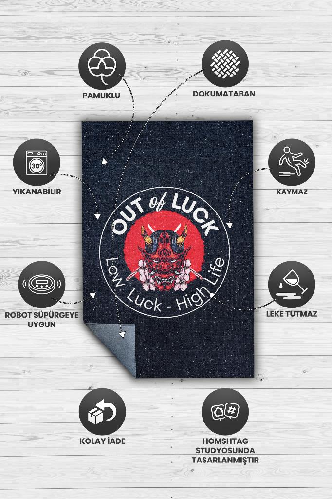 Şanssız Dokuma Tabanlı Siyah Renkli Anime Sever Halısı Modern Hediyelik Anime Halısı