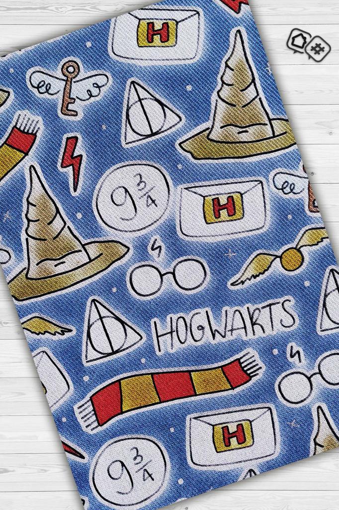 Sihir Okulu Harry Potter Desenli Halı Çok Renkli Halı Harry Potter Film Çocuk Odası Halısı
