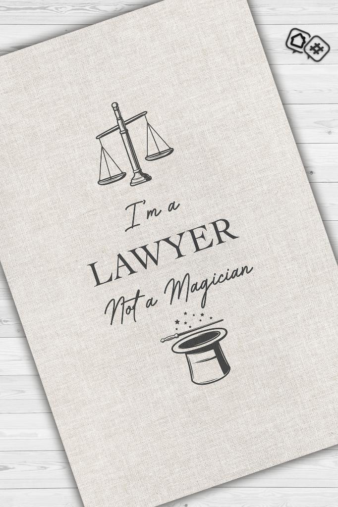 Sihirbaz Değilim Avukatım Dekoratif Avukat Halısı