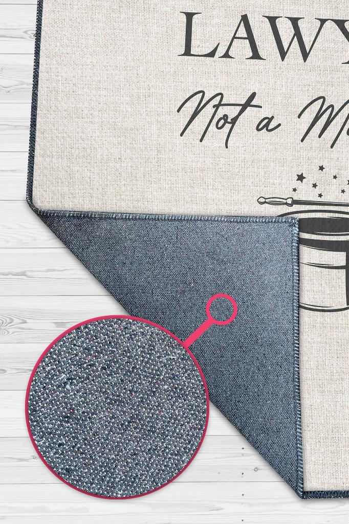 Sihirbaz Değilim Avukatım Dekoratif Avukat Halısı