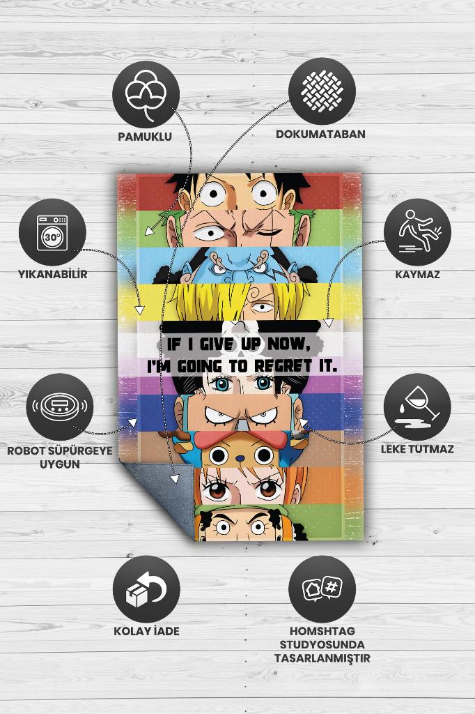 Şimdi Vazgeçemem Çok Renkli Halı Modern Dokuma Tabanlı Anime Sever Halısı Hediyelik Halı