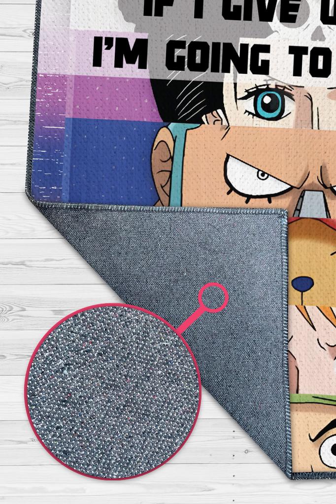 Şimdi Vazgeçemem Çok Renkli Halı Modern Dokuma Tabanlı Anime Sever Halısı Hediyelik Halı