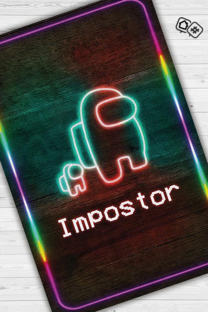 Suçlu Bulundu Renkli Oyuncu Halısı Zemin Kahverenkli Gamer Temalı Among Us Hediye Halı