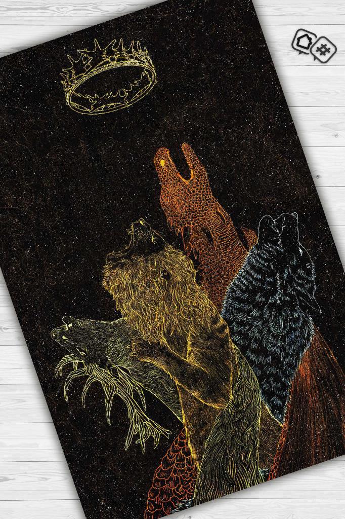 Taç Oyunları Film Desenli Halı Breaking Bad Film Halısı Art Renkli Dokulu Film Serisi Halı