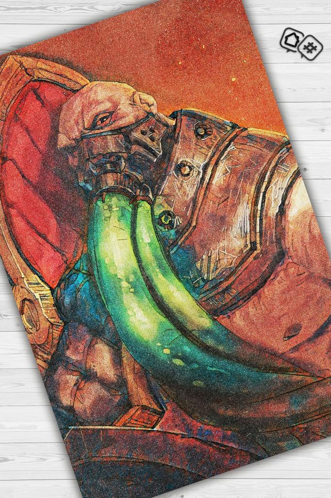 Urgot Çok Renkli Oyuncu Halısı Zemini Çok Renkli Gamer Temalı Dota Sever Hediyelik Halı