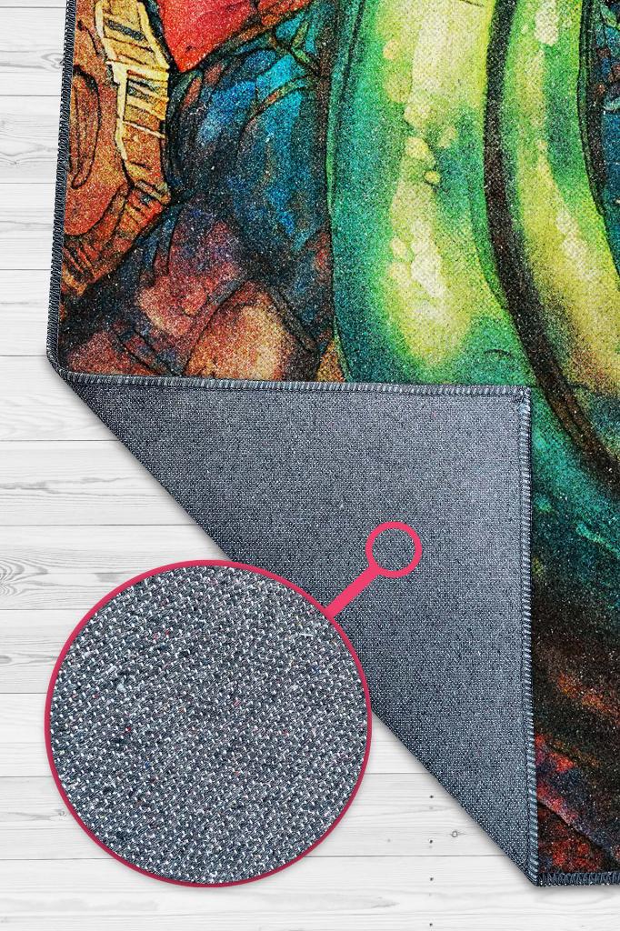 Urgot Çok Renkli Oyuncu Halısı Zemini Çok Renkli Gamer Temalı Dota Sever Hediyelik Halı