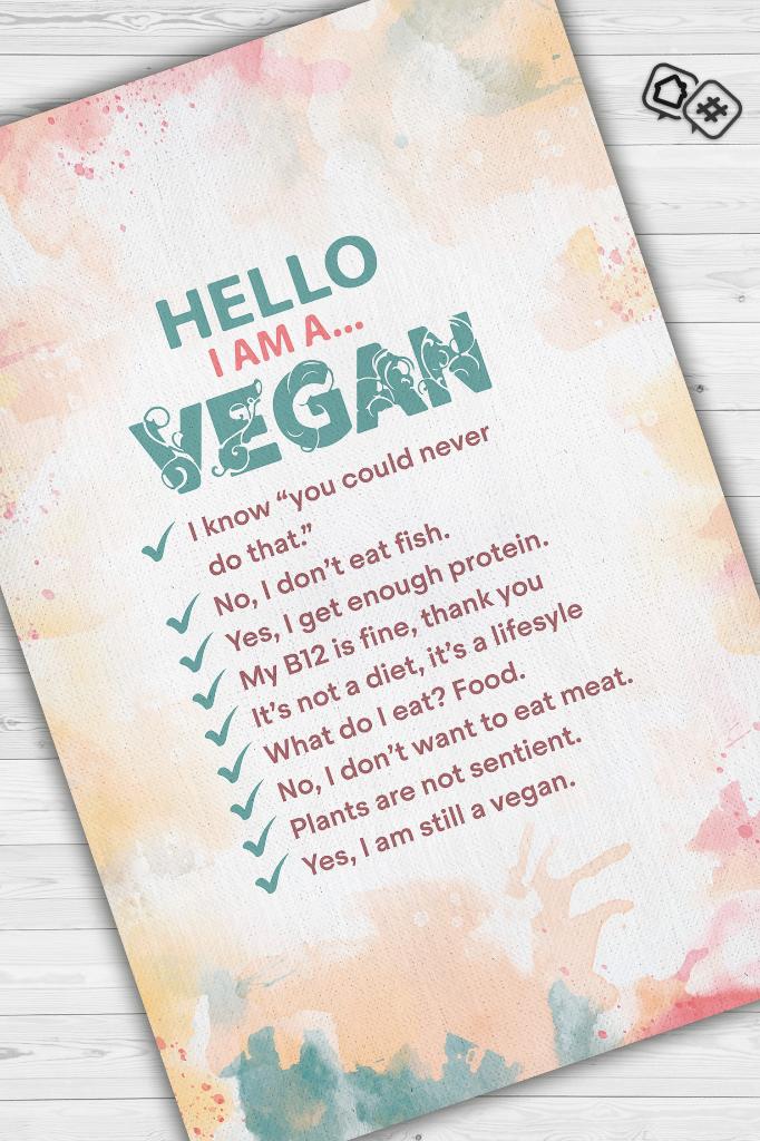 Veganın Cevapları Dekoratif Vegan Halısı