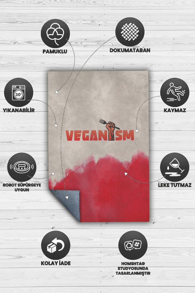 Veganizim Dekoratif Vegan Halısı