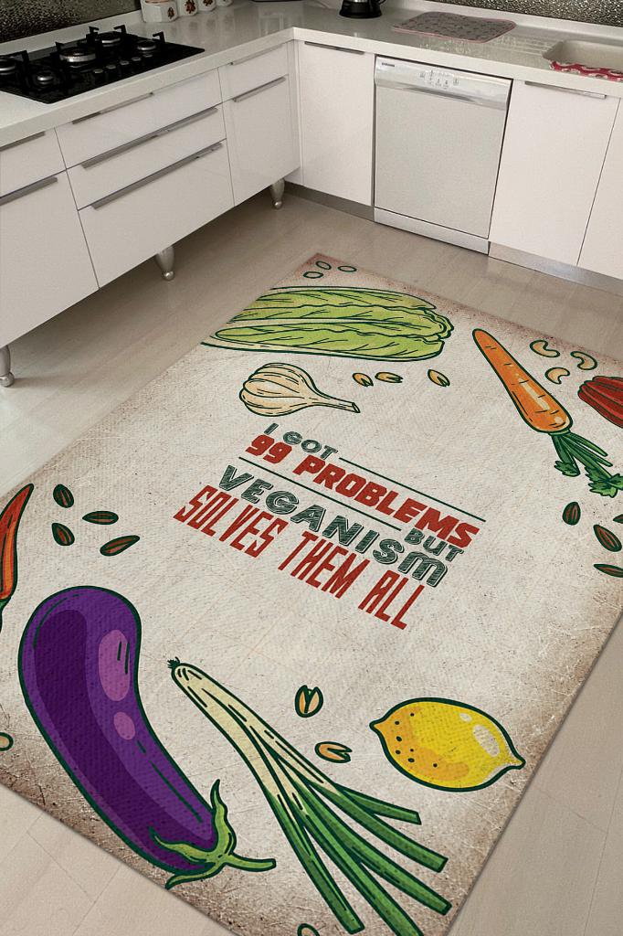 Veganlık Dekoratif Vegan Halısı