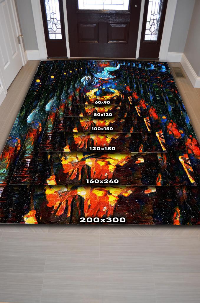 Veigar Çok Renkli Oyuncu Halısı Zemini Siyah Gamer Temalı League Of Legends Hediyelik Halı