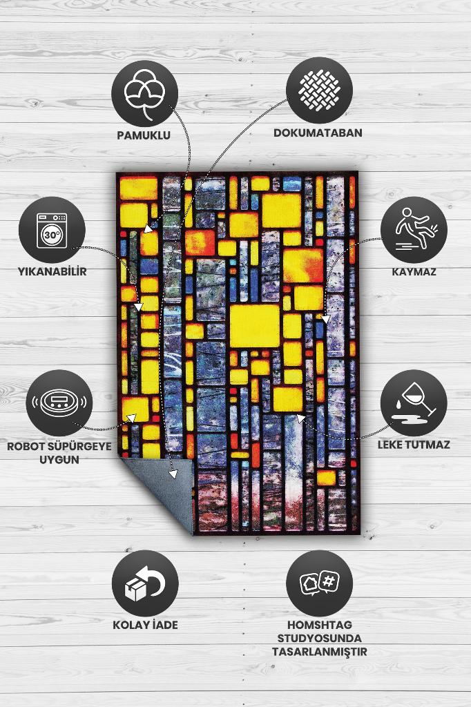 Vitray Dekoratif Halı