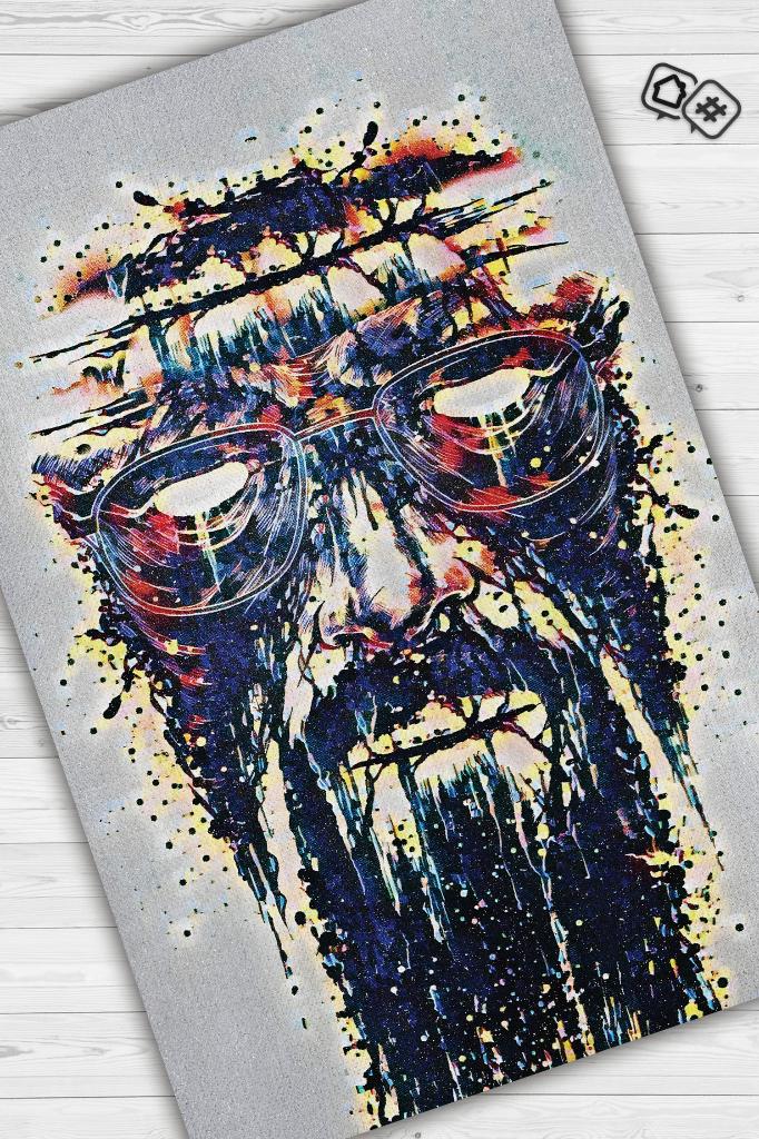 Walter Film Desenli Halı Breaking Bad Film Halısı Çok Renkli Geometrik Film Serisi Halı