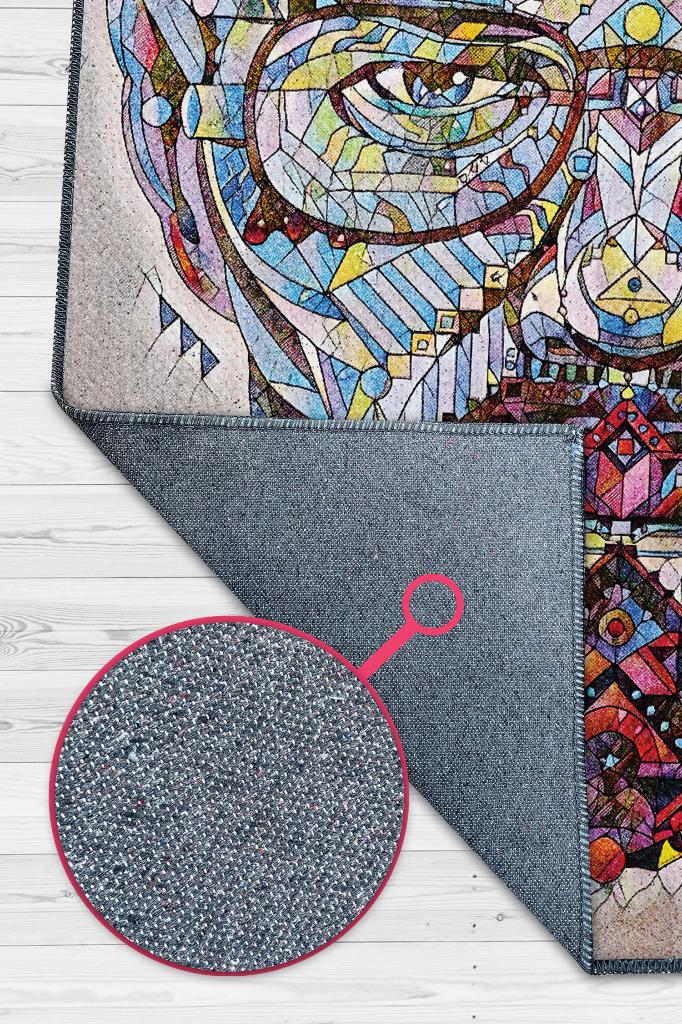 Walterin Zihni Film Temalı Breaking Bad Film Halısı Çok Renkli Geometrik Film Serisi Halı