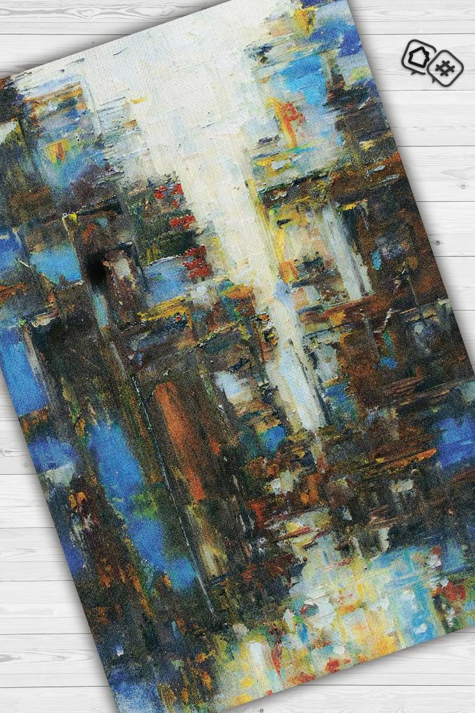 Yağmurlu Bir Hikaye Dekoratif Halı