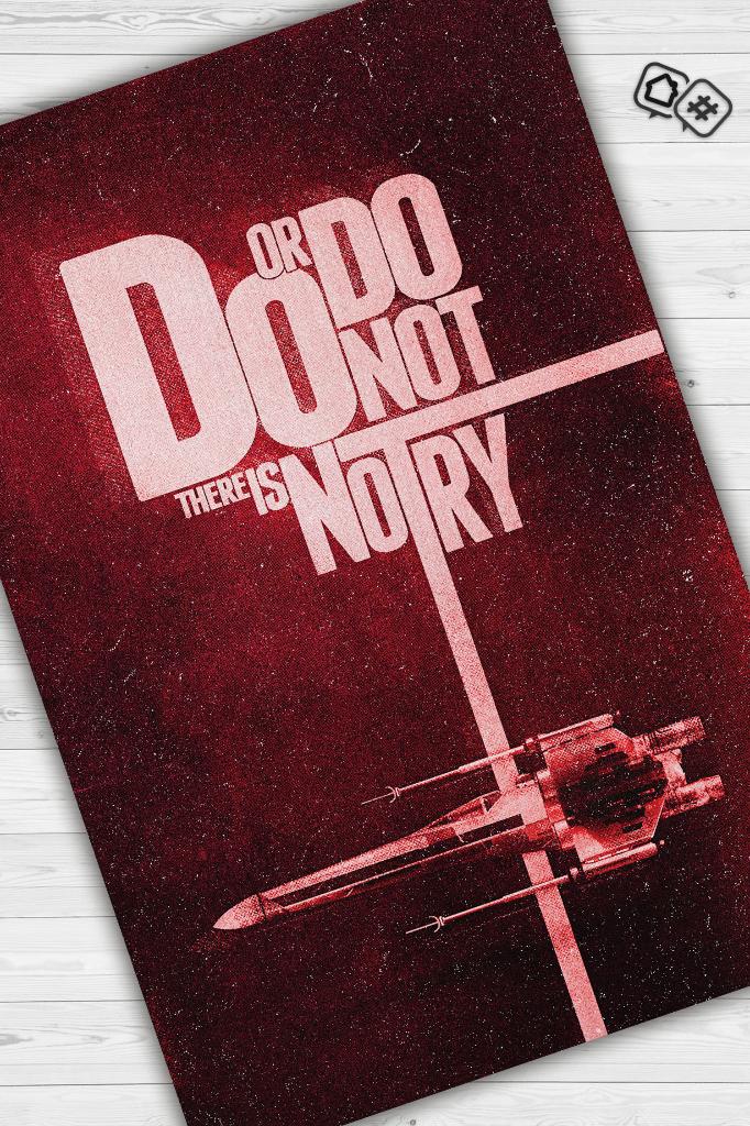 Yap Ya Da Yapma Star Wars Temalı Film Halısı Kırmızı Renkli Star Wars Filmi Halısı