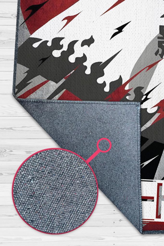 Yedinci Hokage Oldum Çok Renkli Dekoratif Anime Halısı Dokuma Tabanlı Anime Sever Halı