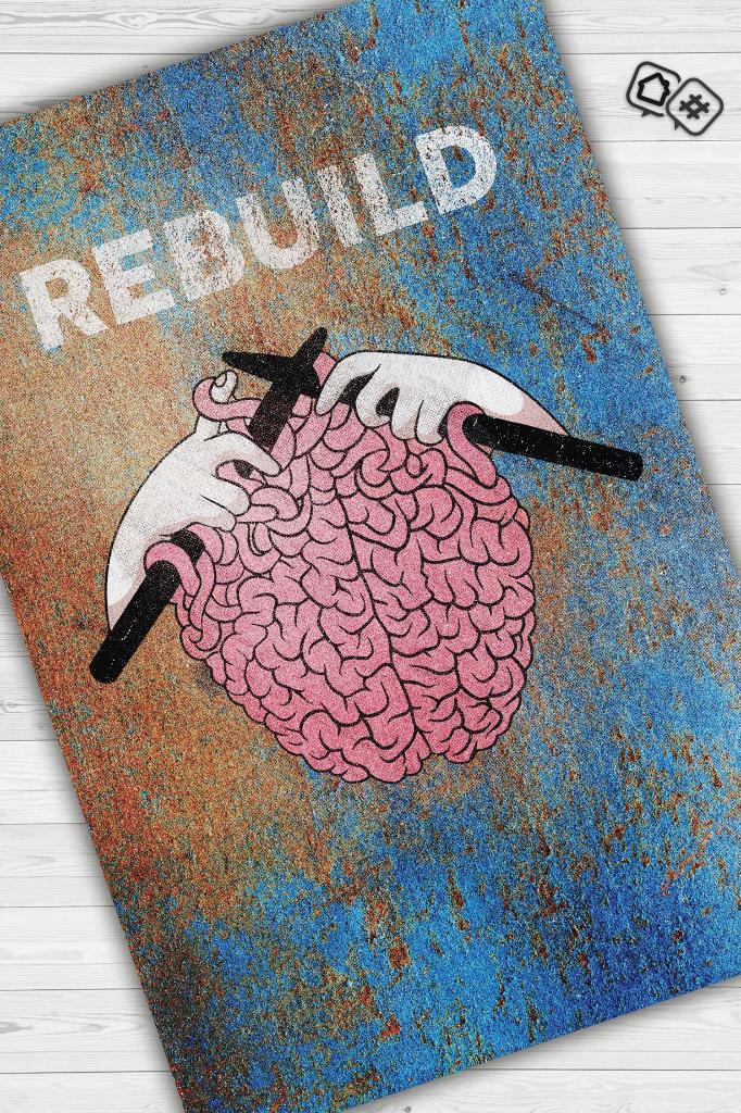 Yeniden Kodla Gösterir Dekoratif Halı