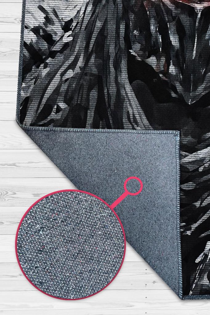 Zed Siyah Renkli Oyuncu Halı Zemini Gri Renk Gamer Temalı League Of Legends Hediyelik Halı