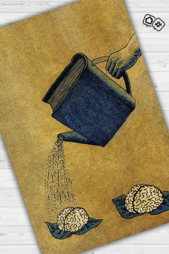 Zihnini Besle Sarı Renkli Kitap Sever Halısı Okuma Sever Çalışma Odası Halısı