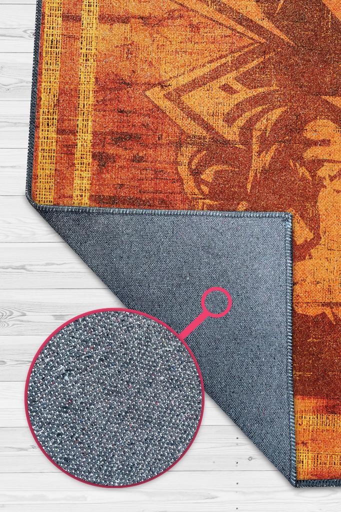 Zor Aşk Film Desenli Halı Game Of Thrones Film Halısı Turuncu Renk Dokulu Film Serisi Halı