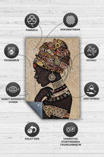 Afrikalı Kadın Dekoratif Halı
