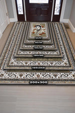 Elvis Presley,Modern Çiçek Desenli Art Deco Vintage Halı,Çok Renkli Maksimalist Halı