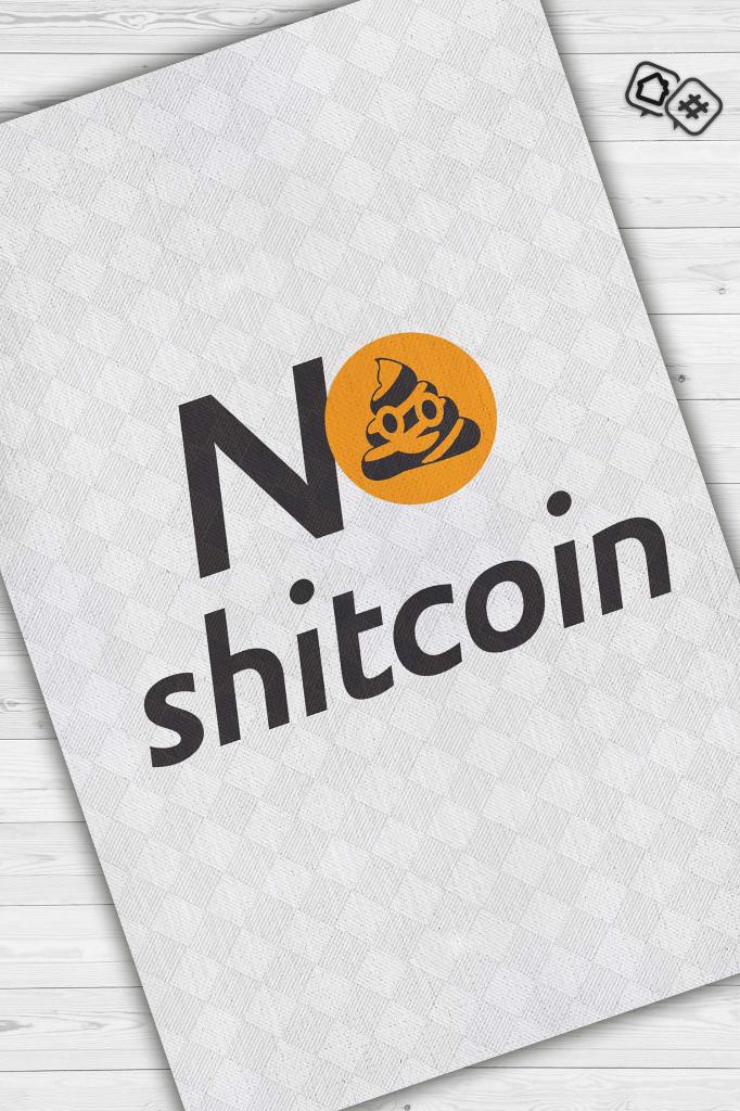 No Shitcoin Dokuma Tabanlı Yıkanabilir Trader Halısı