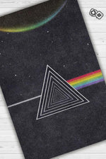 Pink Floyd Stones Siyah Renkli Müzisyen Halısı Müzik Severlere Hediye Halı Geometrik Halı