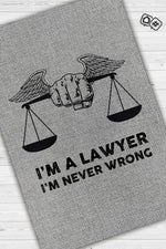Avukatım Asla Yanılmam Dekoratif Avukat Halısı