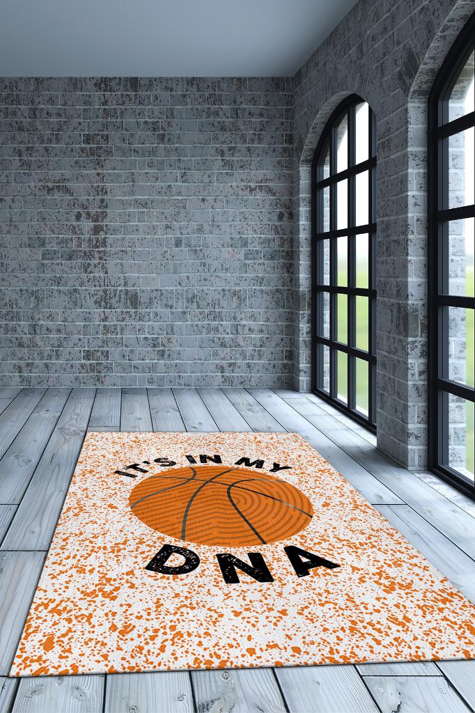 Basketbol Genlerimde Var Dekoratif Basketbol Sever Halısı