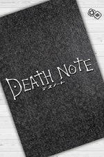 Death Note Siyah Renkli Halı Modern Dokuma Tabanlı Anime Halısı Hediyelik Anime Sever Halı