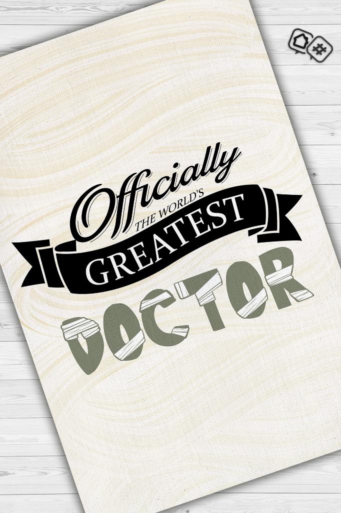 Dünyanın En İyi Doktoru Dekoratif Doktor Halısı
