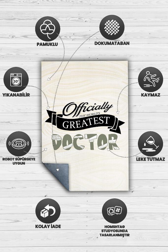 Dünyanın En İyi Doktoru Dekoratif Doktor Halısı