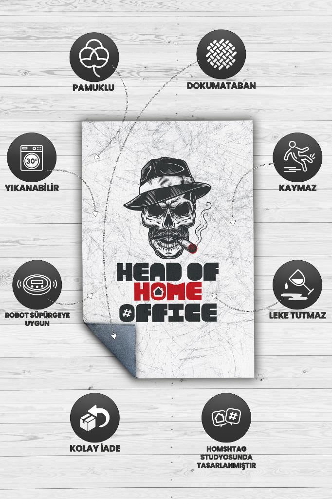 Home Office Patronu Dekoratif Home Office Halısı
