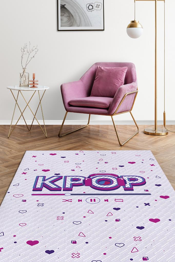 K-pop Çalar Dekoratif Halı