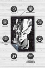 Pes Edersen Biter Siyah Beyaz Anime Halısı Dokuma Tabanlı Anime Sever Halısı Hediyelik Halı