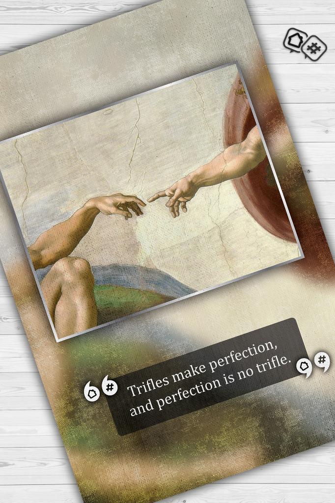 Yaratılış Michelangelo Dekoratif Sanat Sever Halısı