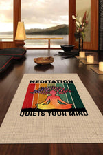 Zihnini Sakinleştir Renkli Halı Meditasyon Sever Halısı Hediyelik Halı Yoga Halısı