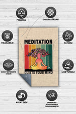 Zihnini Sakinleştir Renkli Halı Meditasyon Sever Halısı Hediyelik Halı Yoga Halısı